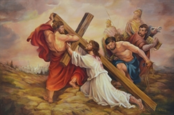 Jesús con la Cruz-Sor Natividad Dávoli, OM