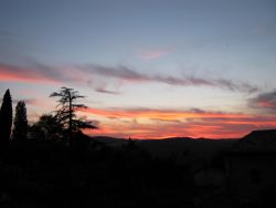 Atardecer desde el Monasterio-Todi