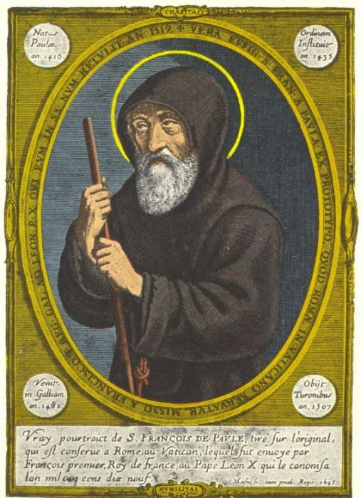 Jean Bourdichon (ca 1457-1521): Den hellige Frans av Paola (1507)