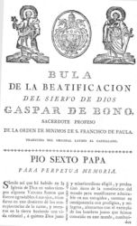 1Bula Beatificación de 1787